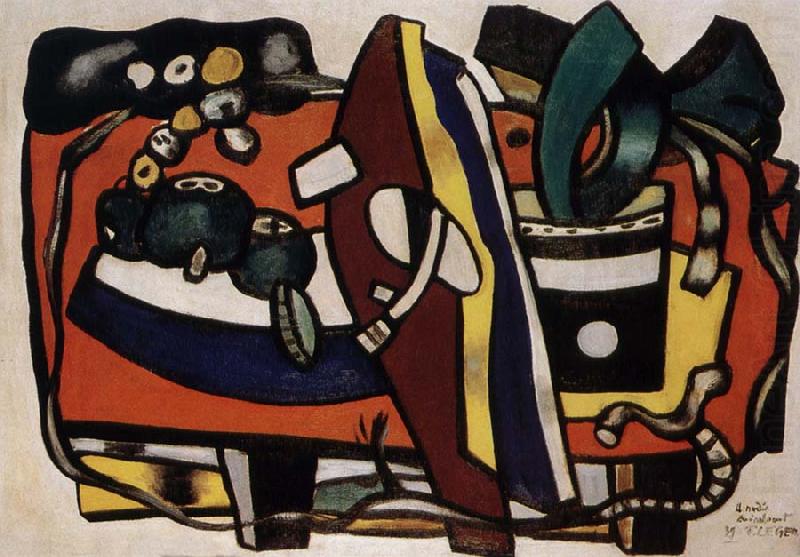 The Still life having greenery, Fernard Leger